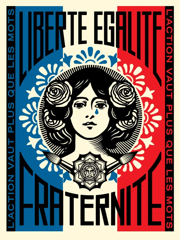 Marianne: L'action vaut plus que les mots, par Shepard Fairey, 2021